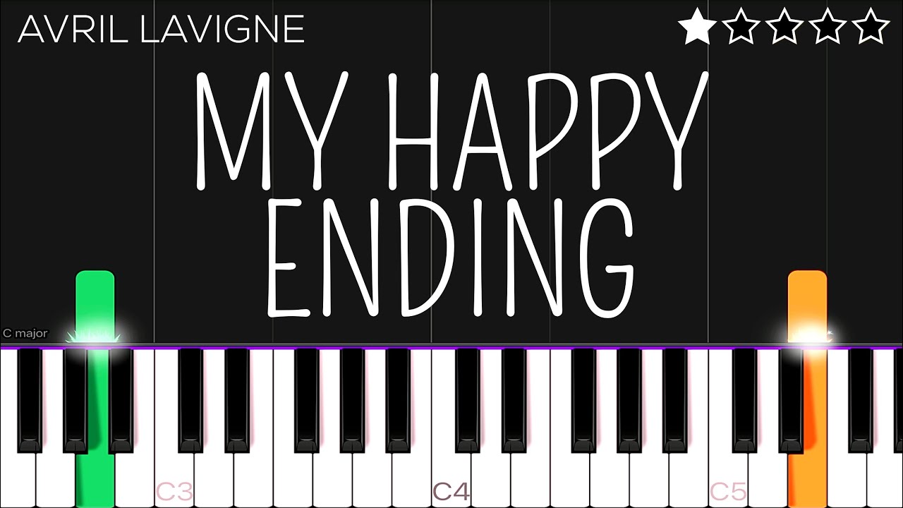 Avril Lavigne - My Happy Ending | EASY Piano Tutorial