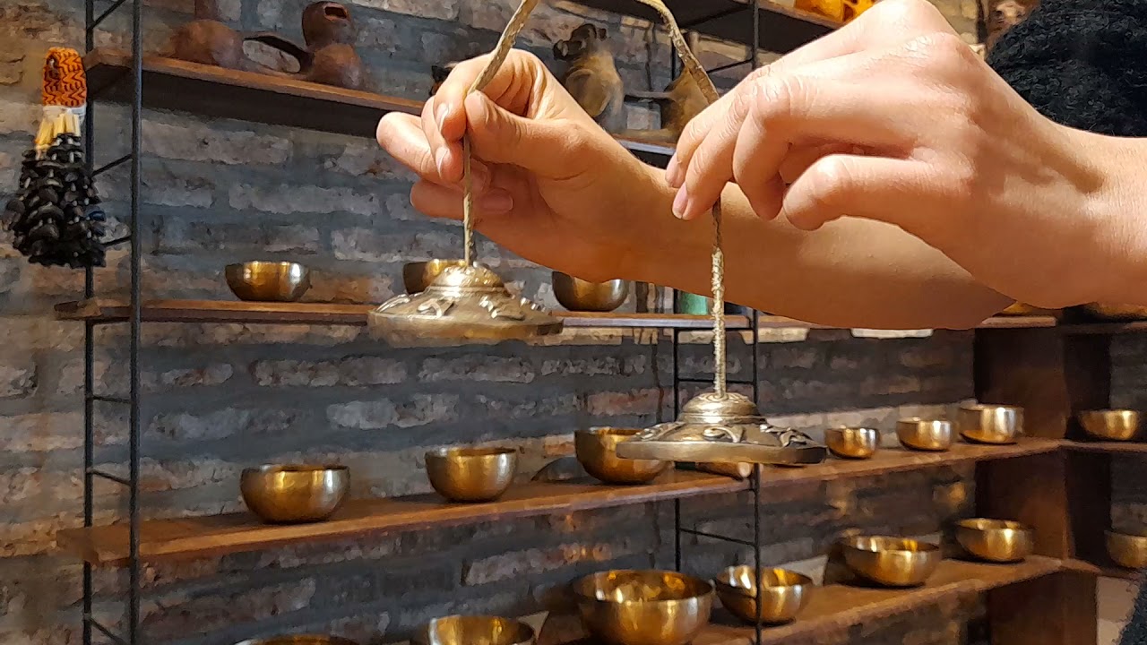 Tingsha de la India - Calidad especial 7,5 cm drag&oacute;n / mantra