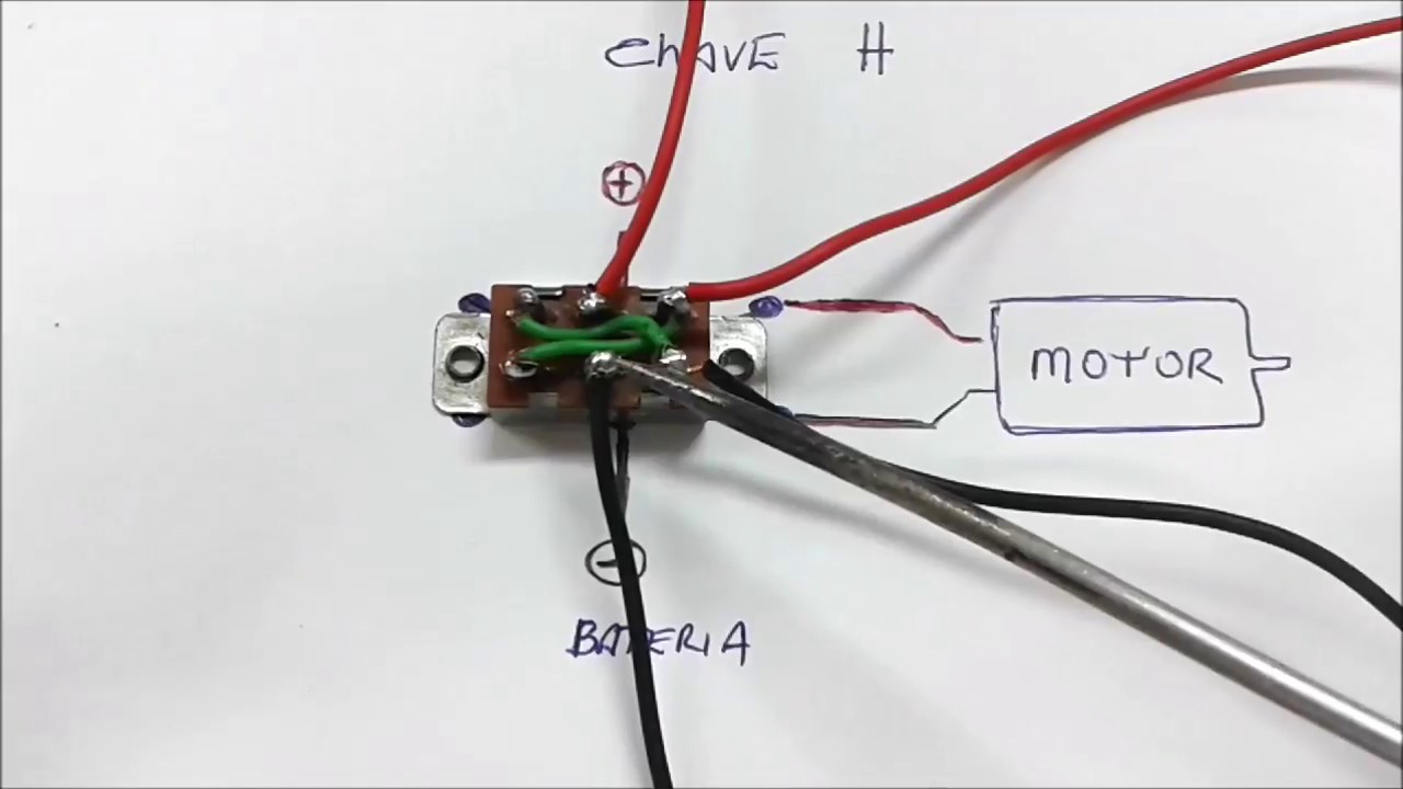 Como Fazer o Motor DC Girar nos dois Sentidos - Inversor de Polaridade