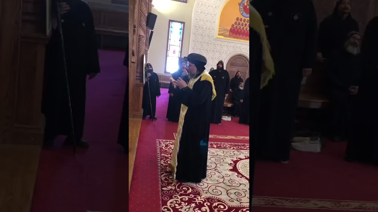 الزيارة الأولى الانبا بقطر اسقف ديرمواس ودلجا إلى دير مارجرجس بالخطاطبة وذلك بعد سيامته اسقفا