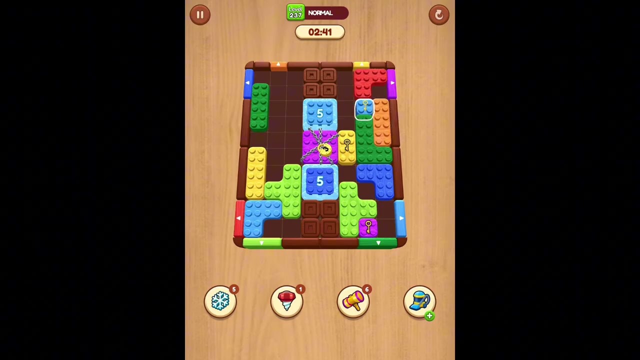 Slide Color Block: 3D Puzzle Levels 231-232-233-234-235-236(partial)-237-238-239-240