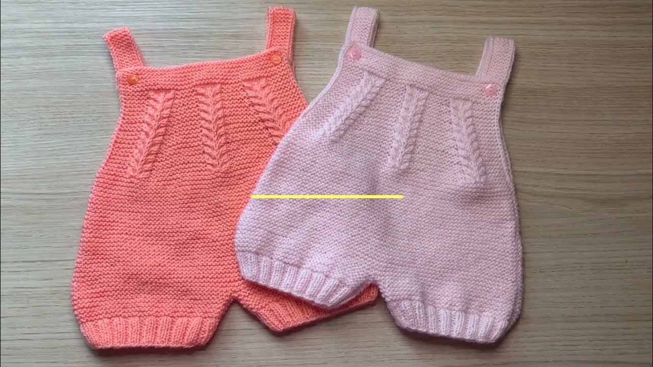 Tuto tricot bébé Barboteuse "Laurianne " 0/3 mois.