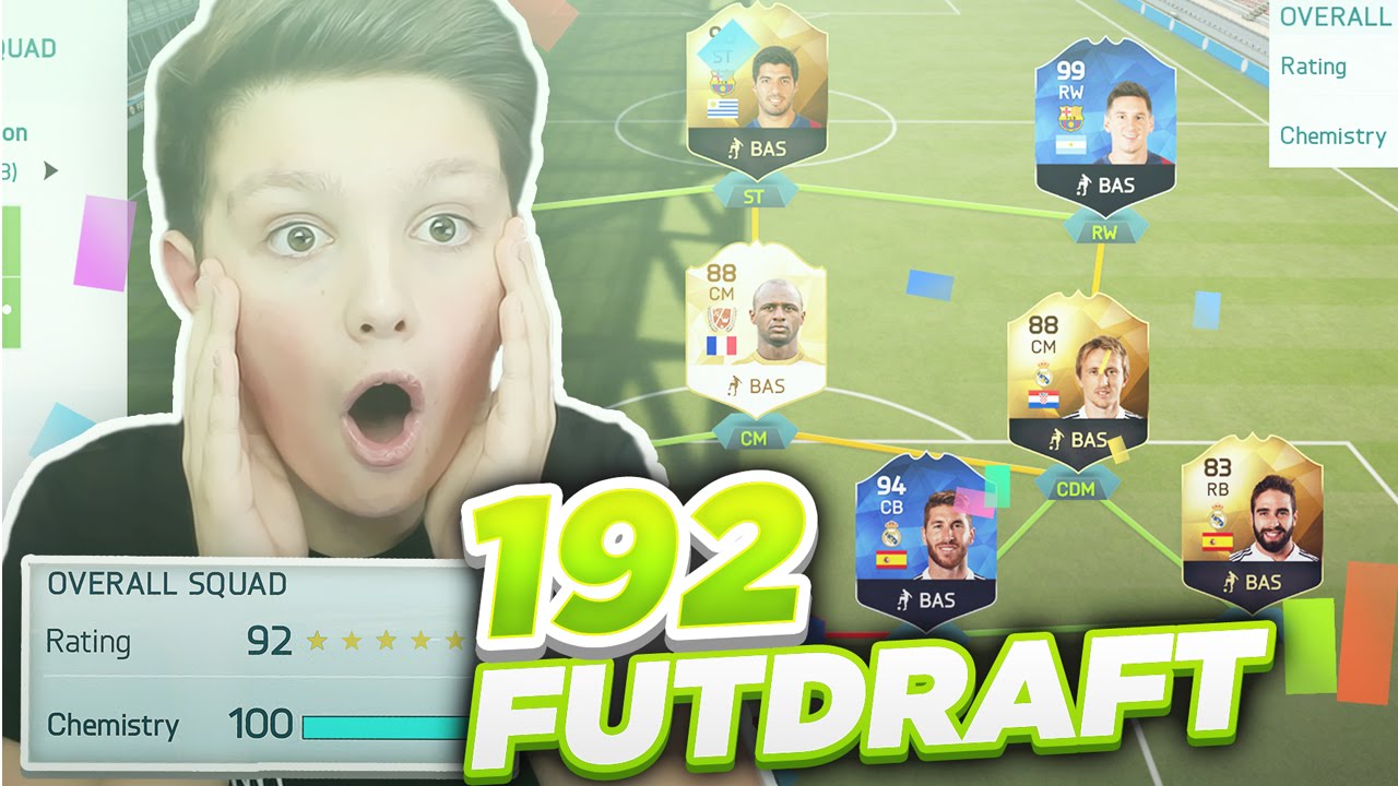 GOING FOR A 192 RATED DRAFT CHALLENGE! - FIFA 16 RECORD ATTEMPT!