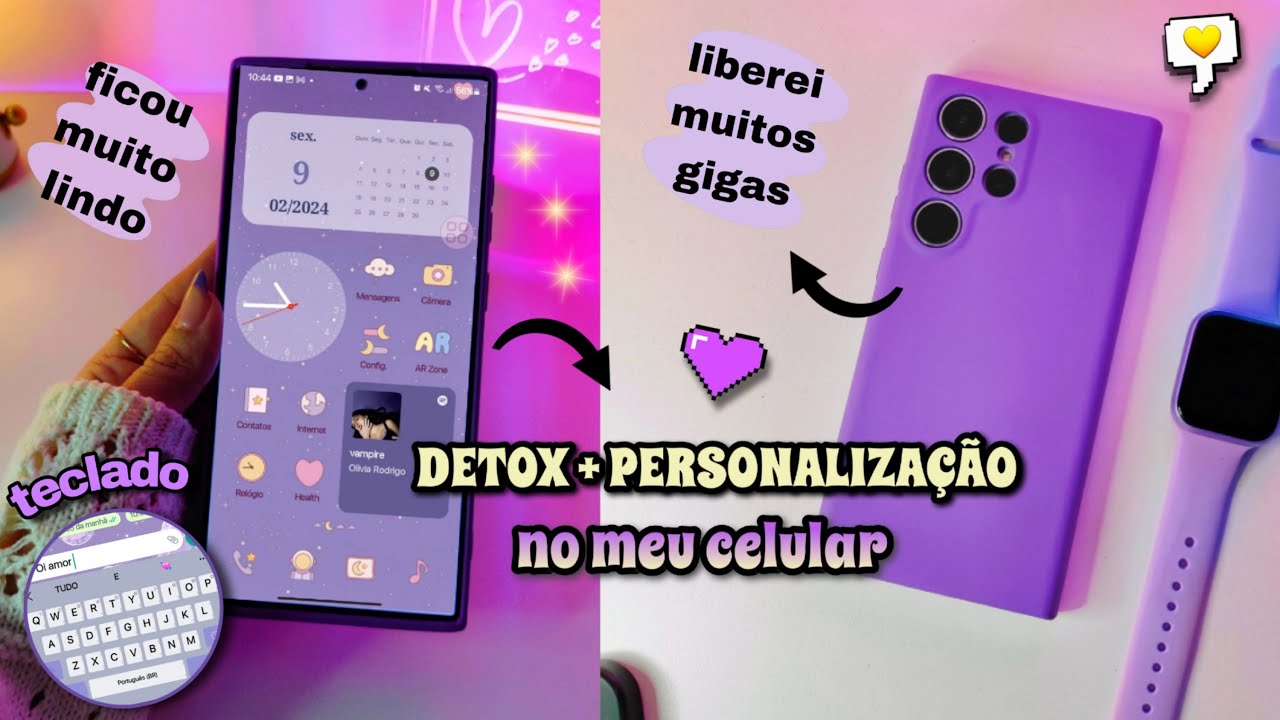PRIMEIRO DETOX + PERSONALIZAÇÃO NO MEU CELULAR | COMO LIBERAR ESPAÇO NO SEU CELULAR