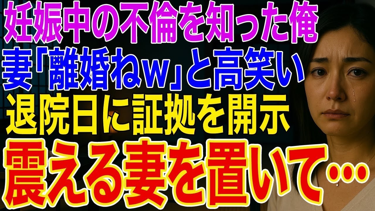 【修羅場】妊娠中に上司と不倫した妻「赤ちゃん産んだし離婚ねw」俺「はーい」退院当日に実家と間男宅で証拠開示→慰謝料2000万超を請求すると妻は震え出し→俺「お幸せにw」