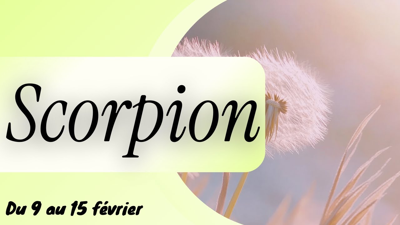 SCORPION ♏️ Une OPPORTUNITE à saisir I Du 9 au 15 Février