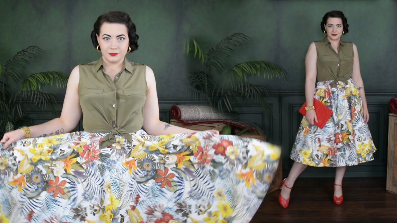 Making A Circle Skirt // How To Pattern And Sew A Full Circle Skirt