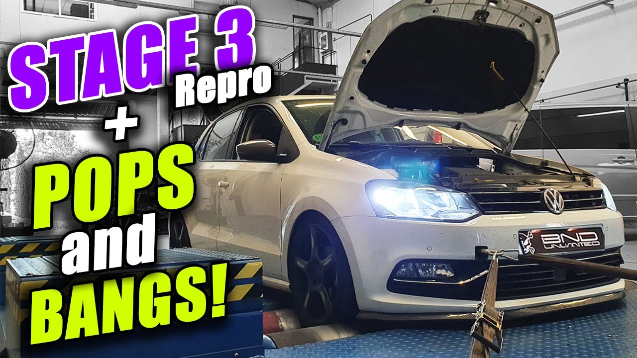 Repro STAGE 3 , POPS and BANGS y TURBO GRANDE en MI COCHE ! Hace PALOMITAS ! VW POLO TSI | JGP CREW