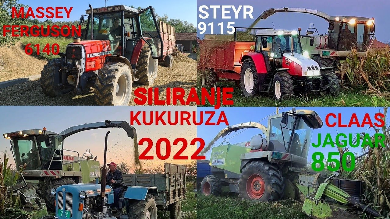 Siliranje Kukuruza 06.09.2022. Claas Jaguar 850 | Steyr 9115 | Massey Ferguson 6140 | IMR 65