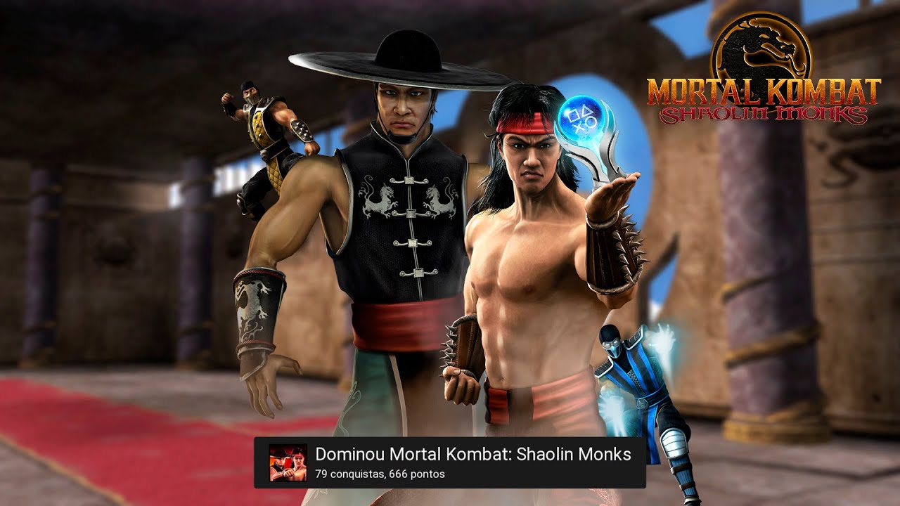 PLATINEI O MORTAL KOMBAT DE PASSAR DE FASE! | Mortal Kombat: Shaolin Monks