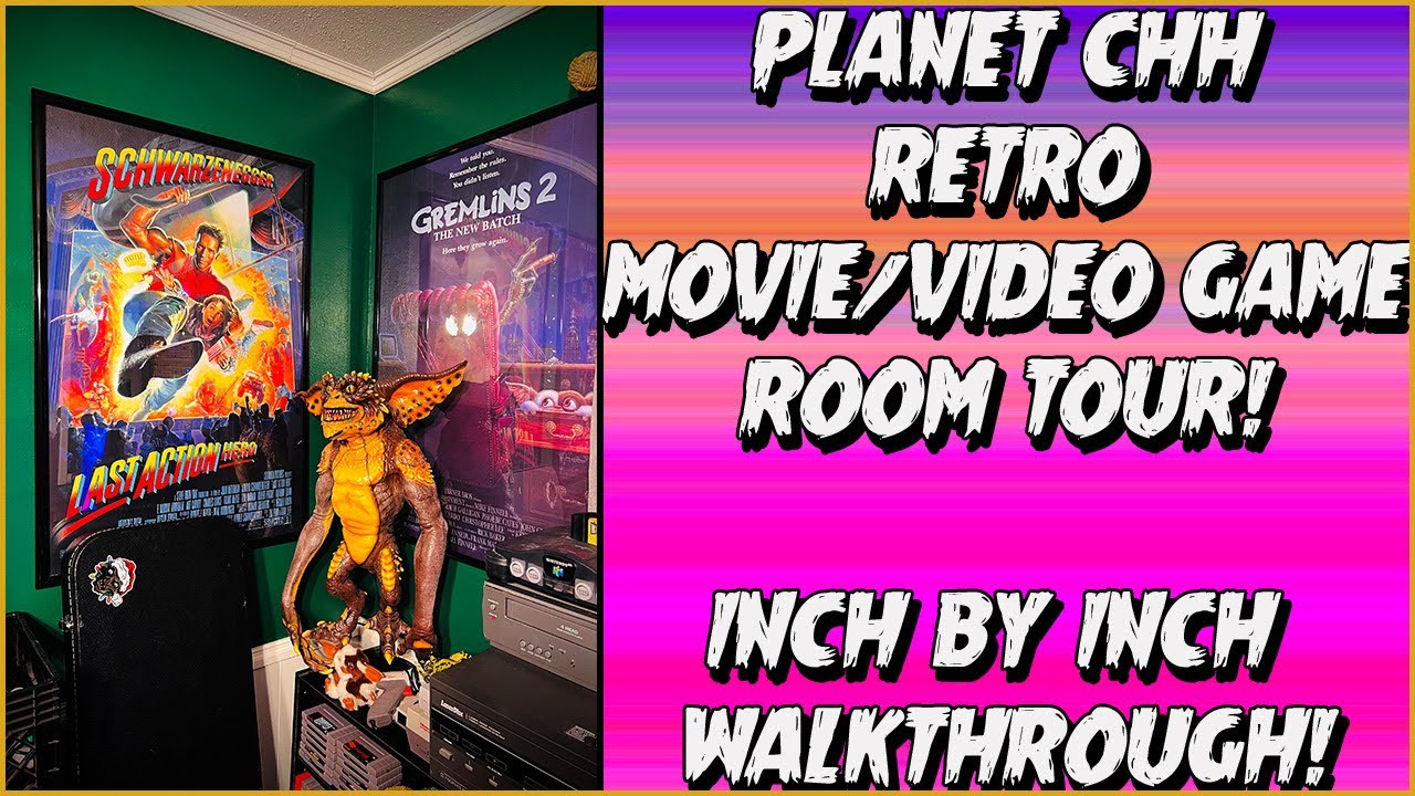 My Retro Movie/Video Game Room Tour | Planet CHH