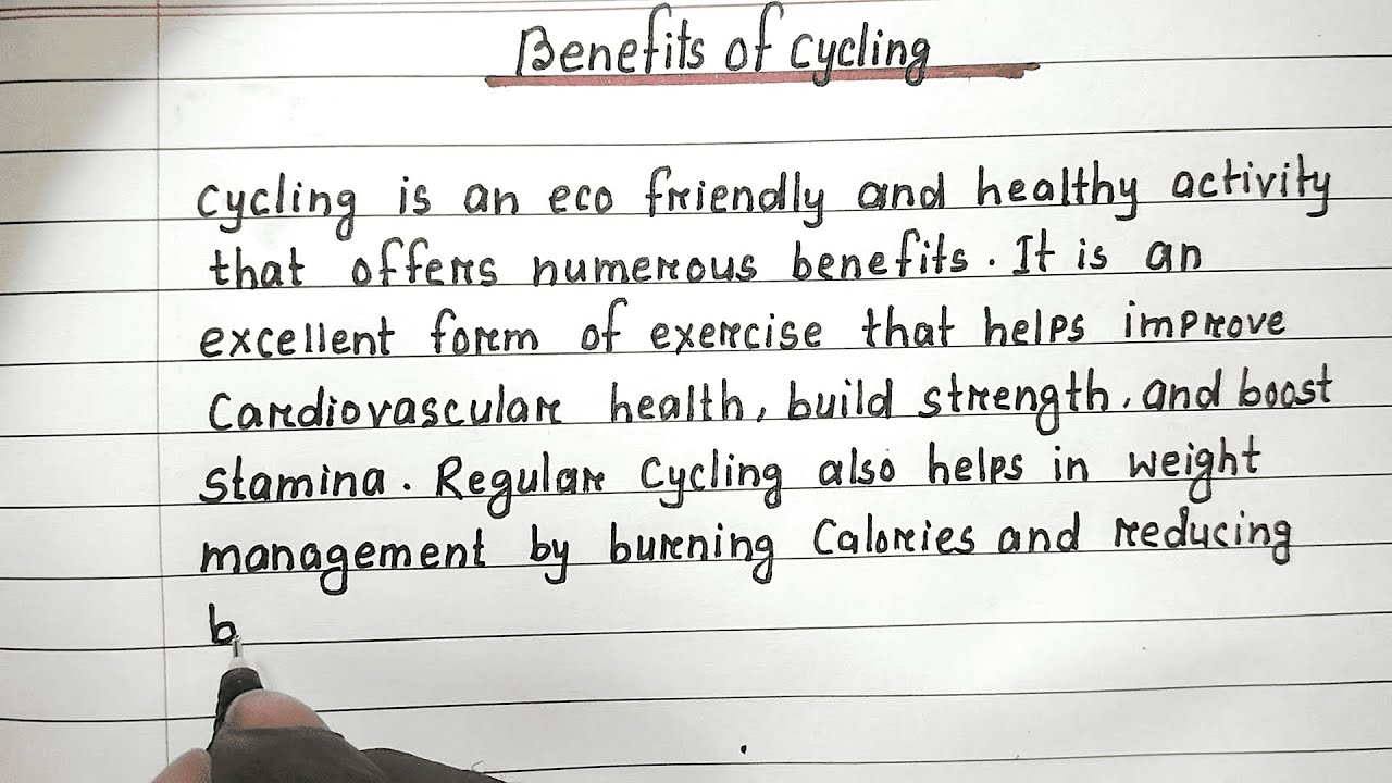 Essay on Benefits of Cycling | Handwritten English Essay | Cycling Essay