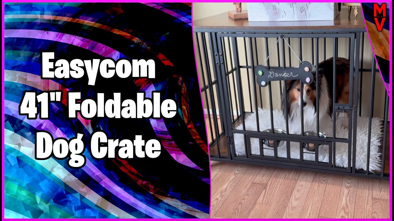 Лучшая складная собачья клетка? Складная собачья клетка Easycom 41 дюйм || Обзор продукта Mumbles...