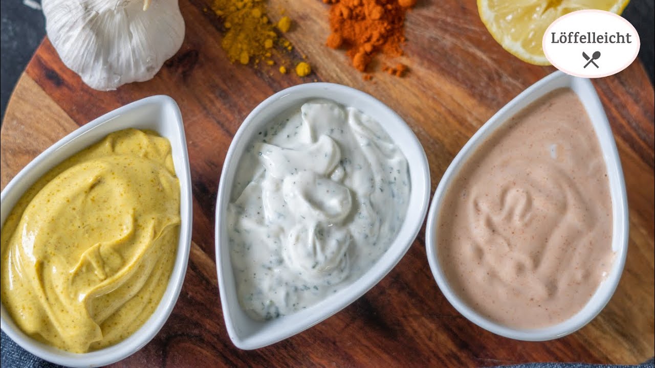 Dips - einfach schnell & lecker - Curry Dip / Kr&auml;uter Dip / Cocktail Dip