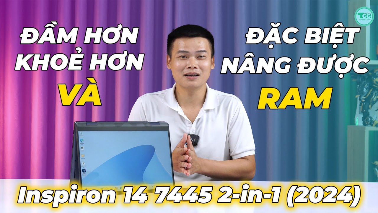 Đánh giá Inspiron 14 7445 2-in-1 (2024): NGON THẬT SỰ! CPU QUÁ KHOẺ AMD Ryzen™ 5 8640HS
