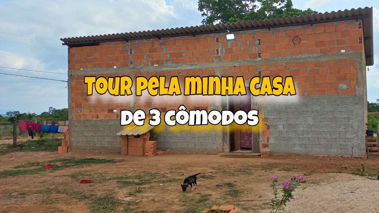 Minha casa de 3 cômodos para 4 pessoas 