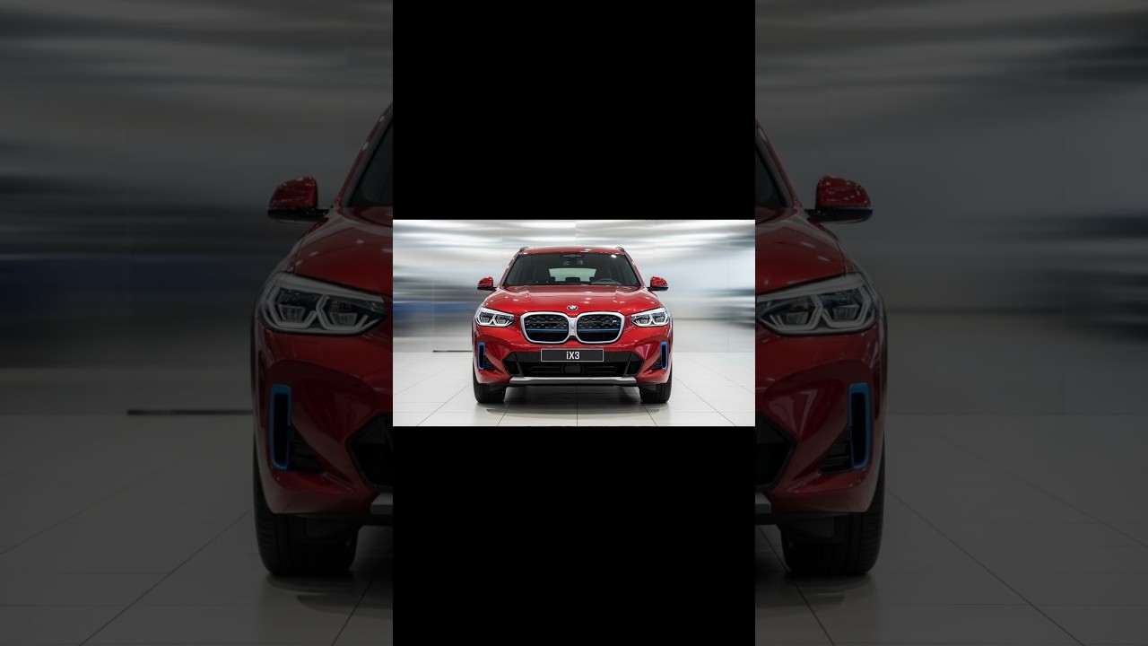 BMW iX3 2026 года, красный — электрический внедорожник, который выглядит как будущее ❤️⚡😱🤑🚗