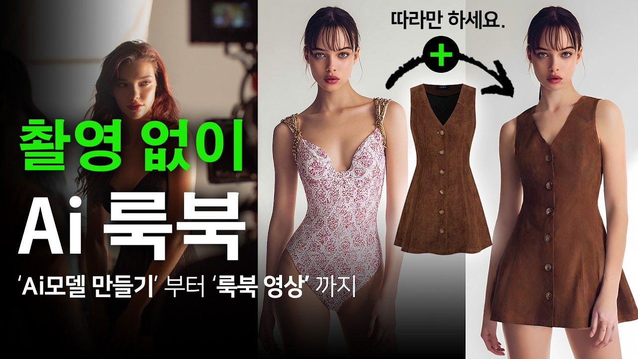 촬영 없이, 패션 룩북에 영상까지?! (AI 8분 종결) - AI모델 생성부터 옷 입히기, 패션 룩북 영상까지.