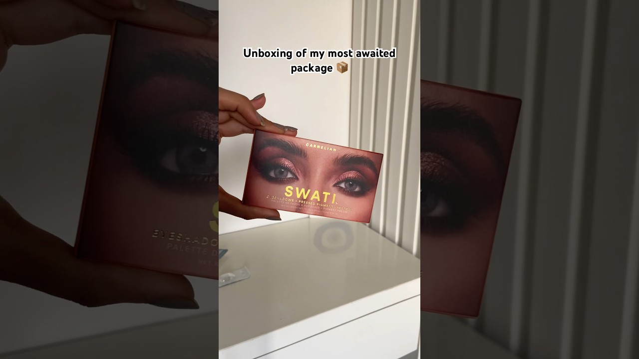 UNBOXING SWATI COSMETICS PACKAGE 📦 #swaticosmetics #swatilenses #browneyeshadow #youtubeshorts