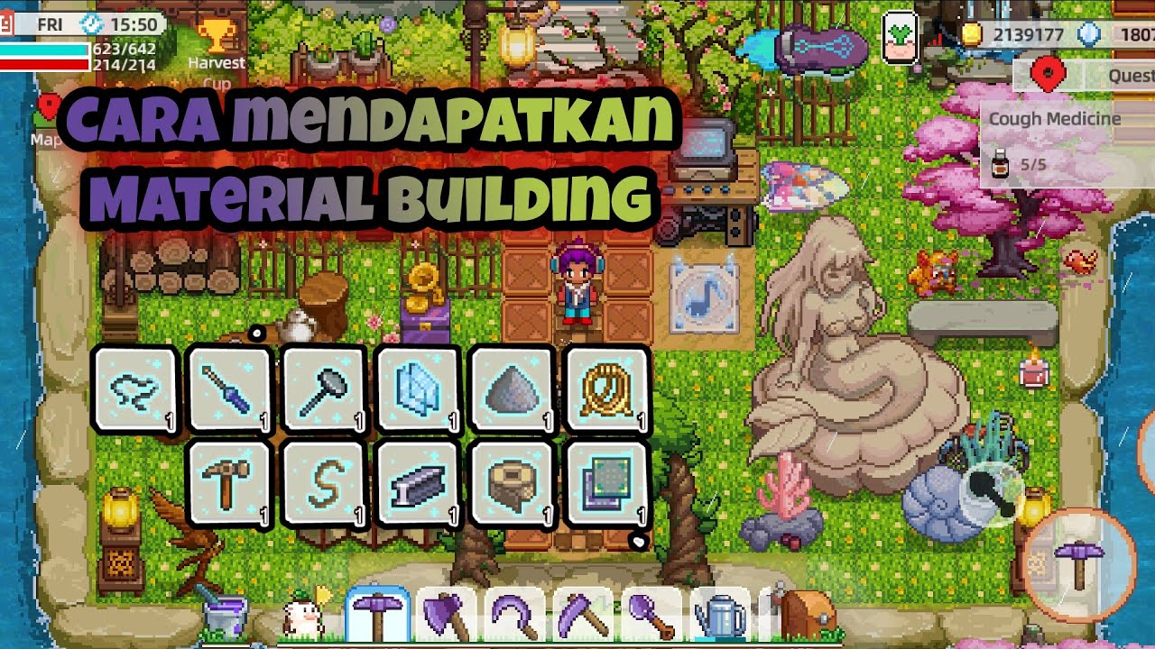 Cara mendapatkan Material Building di Harvest Town V2 | HARVEST TOWN