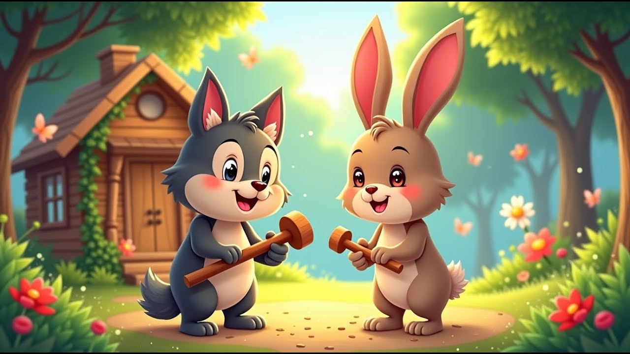 🐺 الذئب والأرنب | قصة عن الصداقة الحقيقية في قلب الغابة! 🌳❤️
