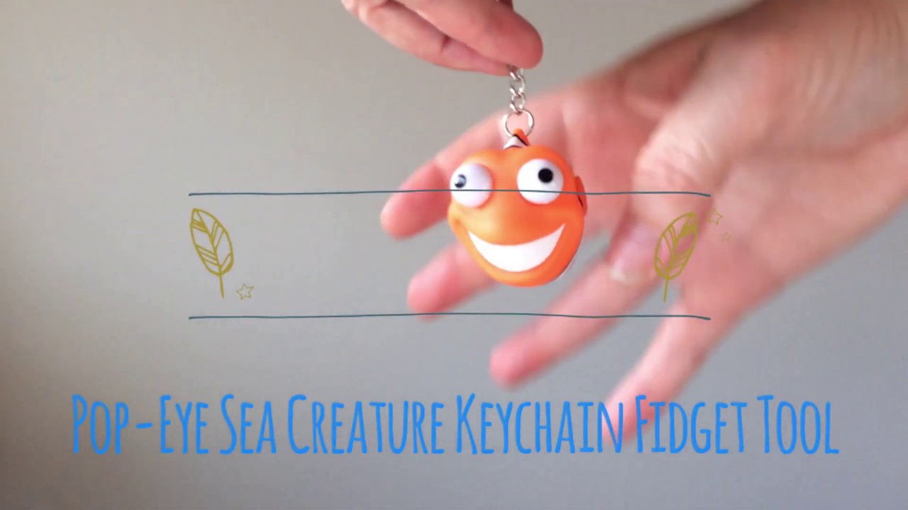 Pop-Eye Sea Creature Keychain Fidget Tool