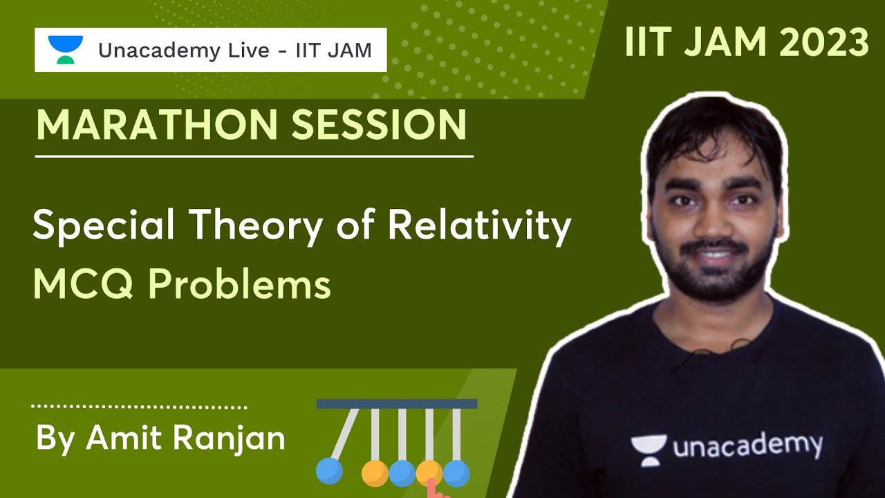 Special Theory of Relativity | MCQ Problems | Marathon by Amit Ranjan | Unacademy Live - IIT JAM