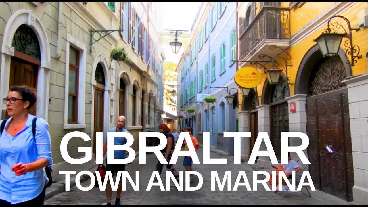 [4K] Gibraltar walking tour through the City Centre