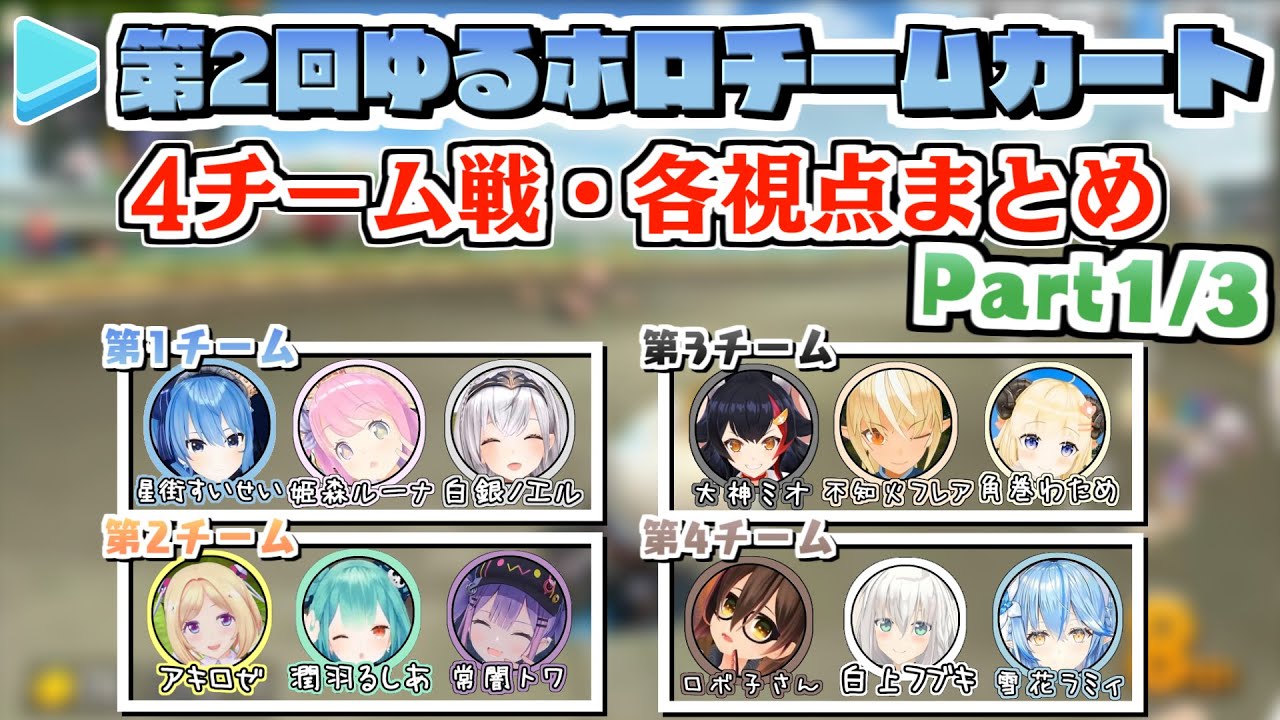 【第2回ゆるホロマリカー】4チーム戦・各視点まとめ Part1/3【2021.09.19/ホロライブ切り抜き】