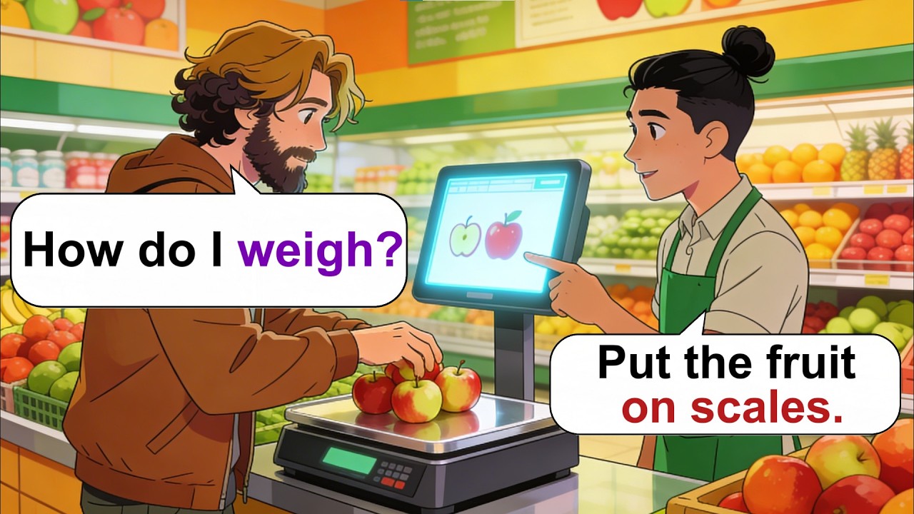 5 Easy English Dialogues at the Supermarket | Real Conversation for Beginners (A1-A2)