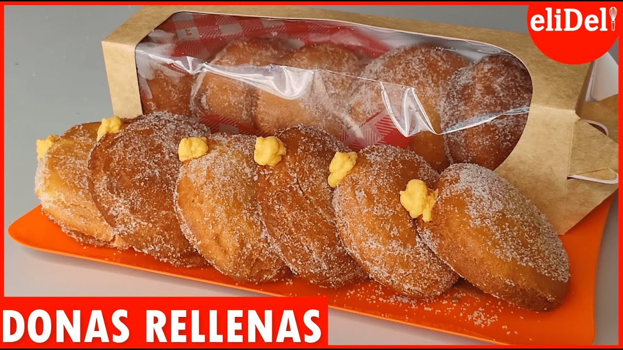 🍩DONAS con RELLENO sin HORNO 💥SUAVES y ESPONJOSAS para Negocio