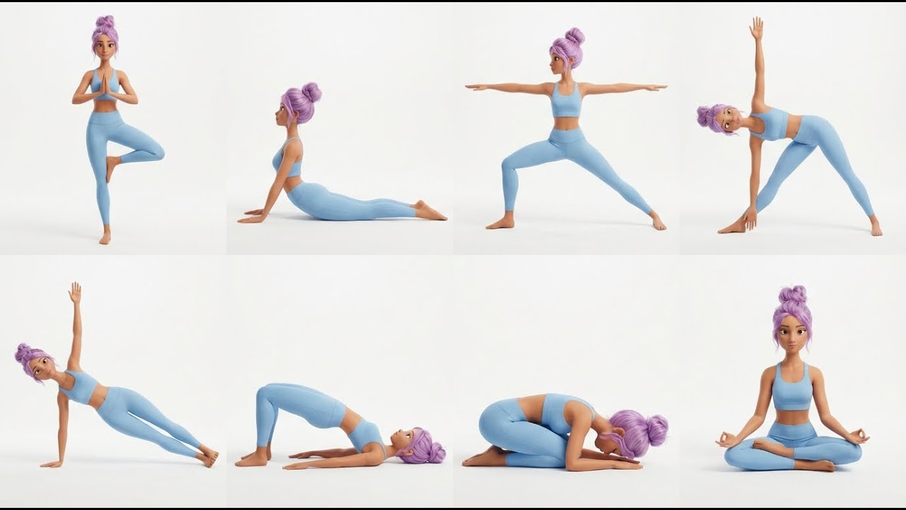 Yoga with Mira | 3D Animated Yoga for Beginners & Core Strength
