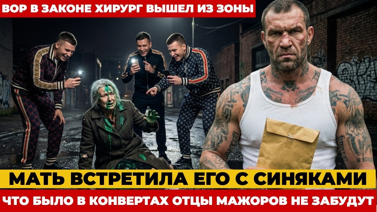Вор в законе вернулся домой. Мать встретила его с синяками