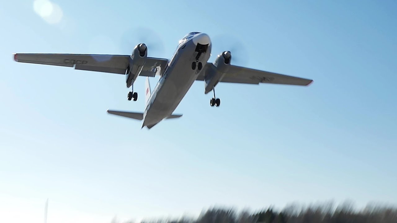 Радиоуправляемая авиамодель АН-24 ✈️ RC Turboprop | Реалистичный полёт легенды