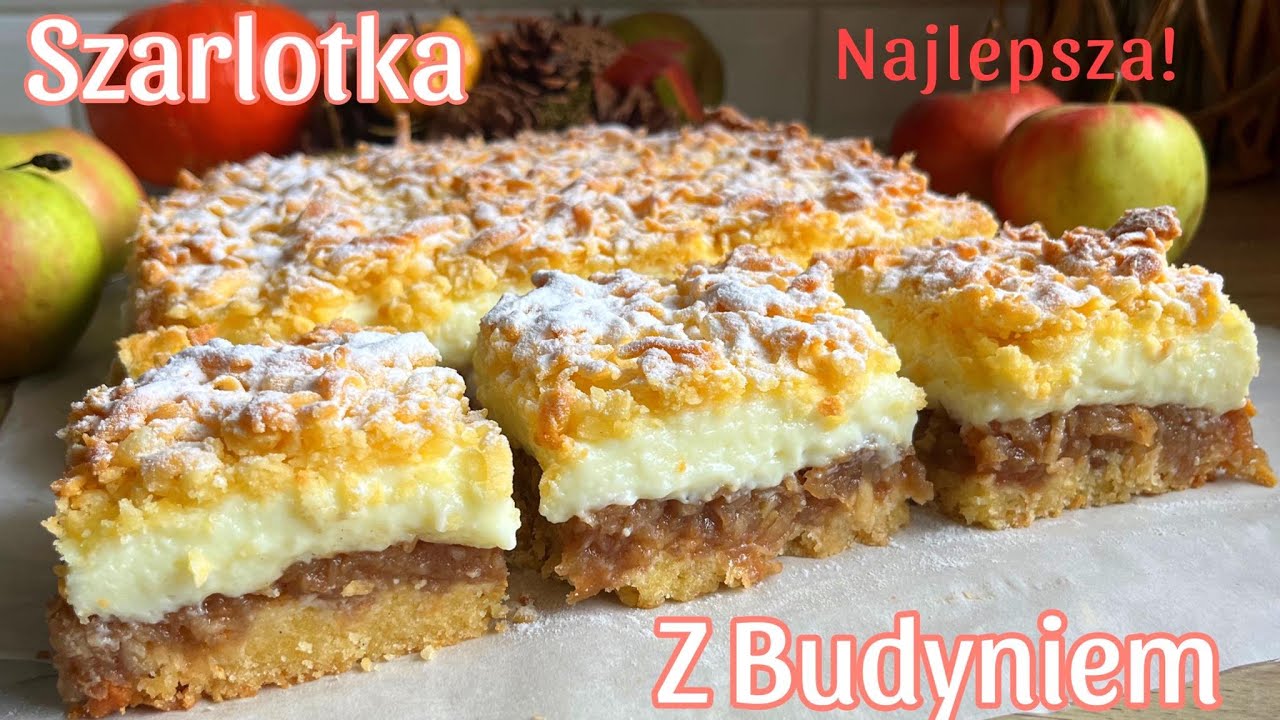 🍎Najlepsza Szarlotka z Budyniem🍏Królowa Wśród Szarlotek❤️