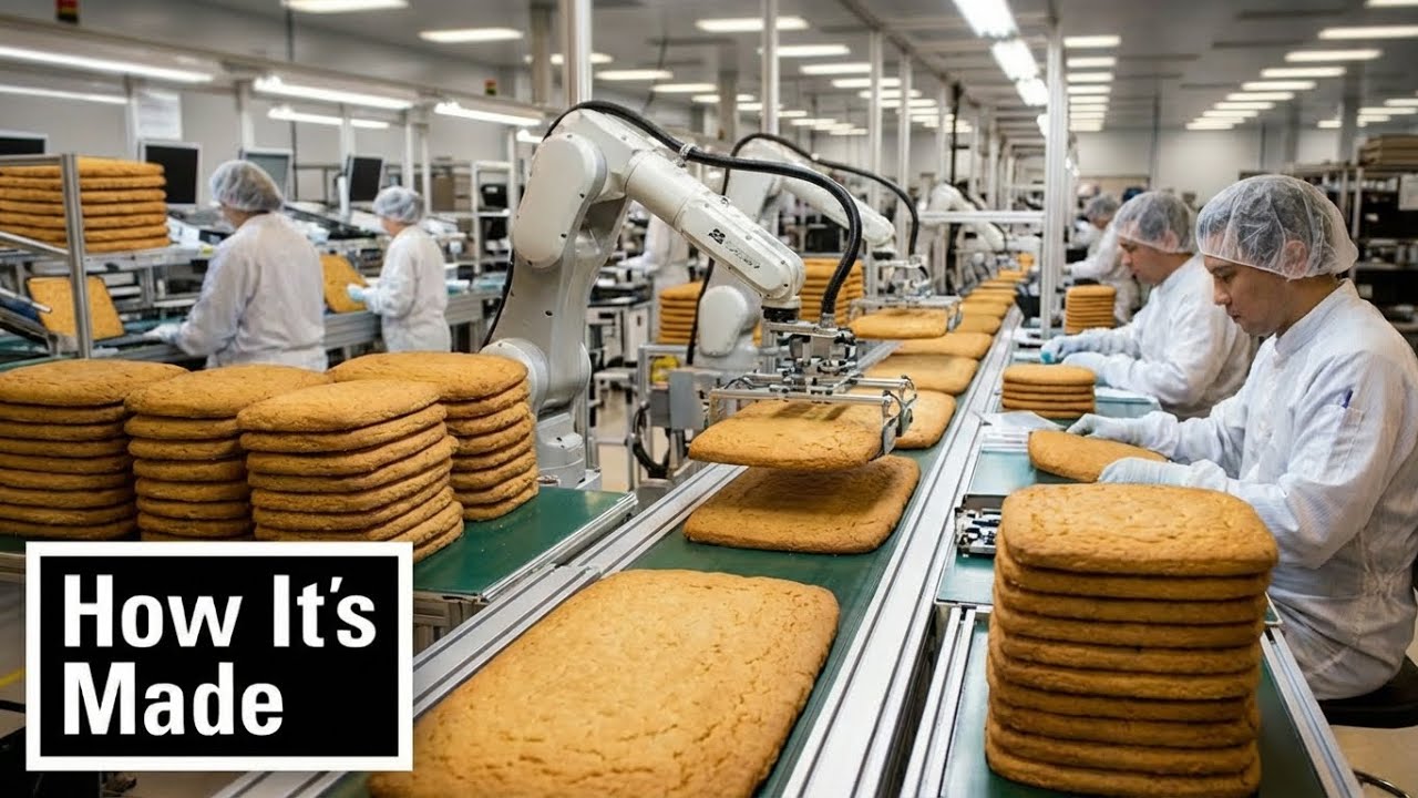How Biscuits Are Made in a Factory | Biscuit Manufacturing Process | how it&rsquo;s made 