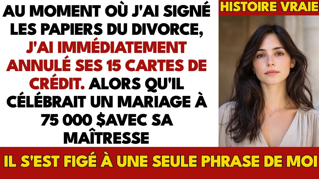 J'ai Annulé Toutes Mes Cartes Après Le Divorce — à Son Mariage Avec Sa Maîtresse, Une Phrase De ...