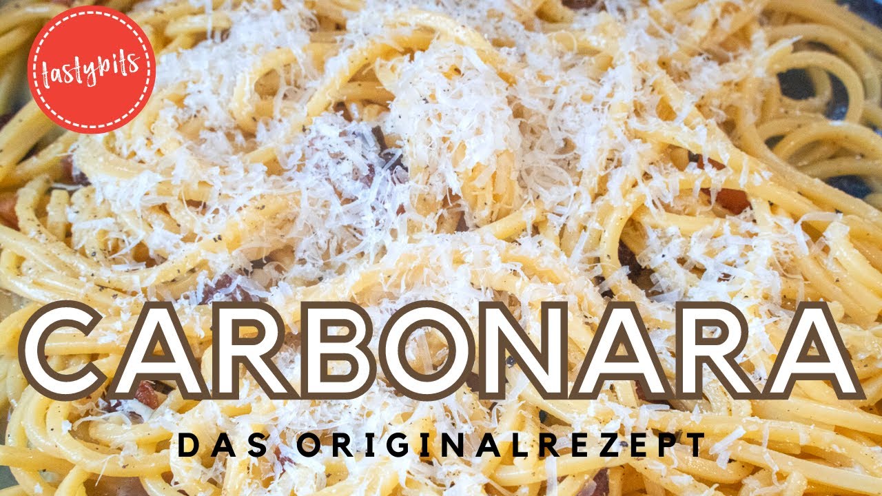 Das Original Spaghetti Carbonara REZEPT aus nur 4 Zutaten!
