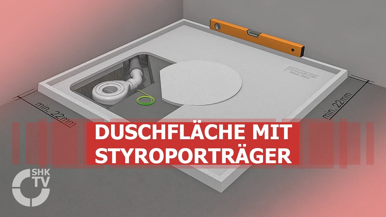 Kaldewei: Montage Duschfläche Superplan mit Styroporträger extraflach | SHK-TV