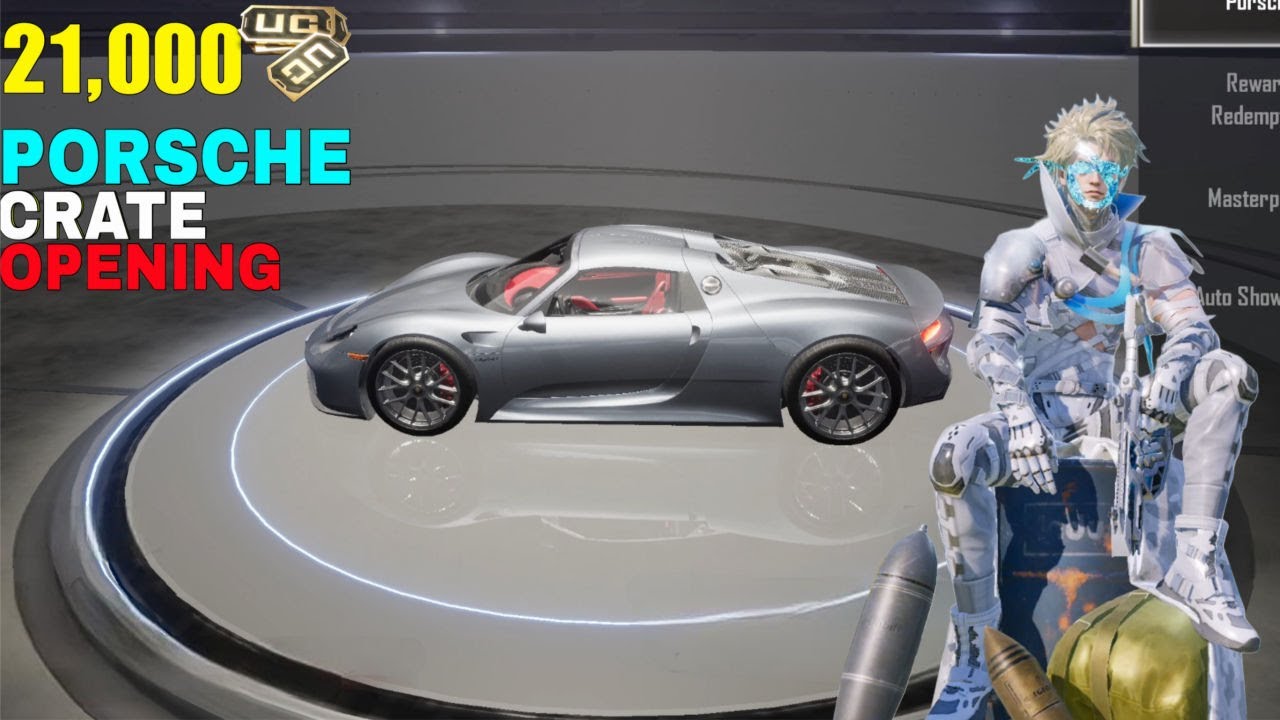 পাবজিতে বড়লোকের খেলায় আমিও মেতে উঠেছি | Porsche Car Crate Opening Video | Shakibz Gameplay