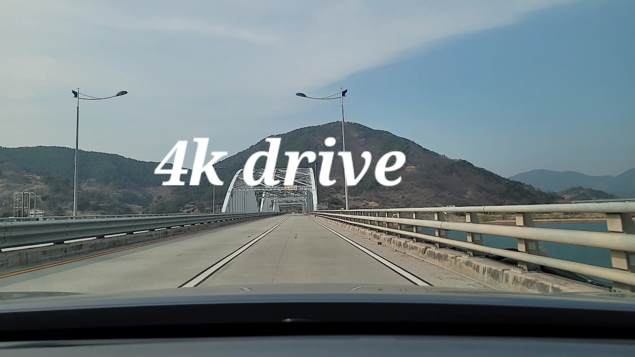 4k. drive. korea. 김해에서 밀양 삼랑진 드라이브.