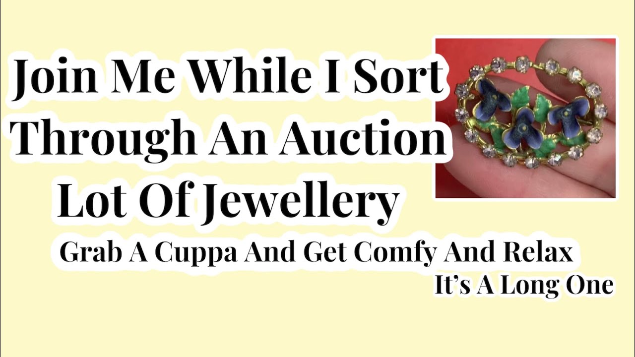 Join Me While I Sort Through Auction Jewellery Lot - &pound;13. Will I Find Treasure? UK Reseller Feb 2023