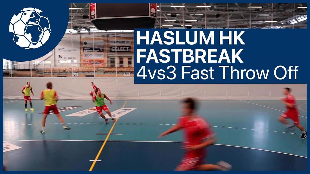 Fastbreak - Fast Throw Off - 4vs3 - Handballtraining Haslum HK | Handball inspires [deutsch/english]
