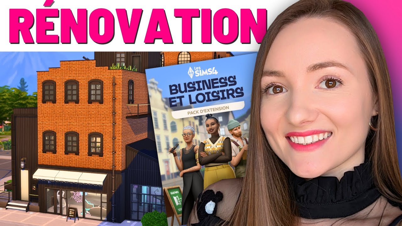 Je rénove un SALON DE TATOUAGE avec le NOUVEAU pack d'extension Business et Loisirs ❤️‍🔥 Les Sims 4