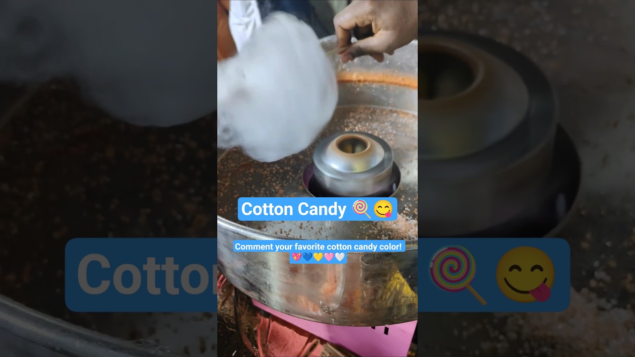 Cotton Candy 🍭 Making.Be honest…who else LOVES cotton candy like this🍭