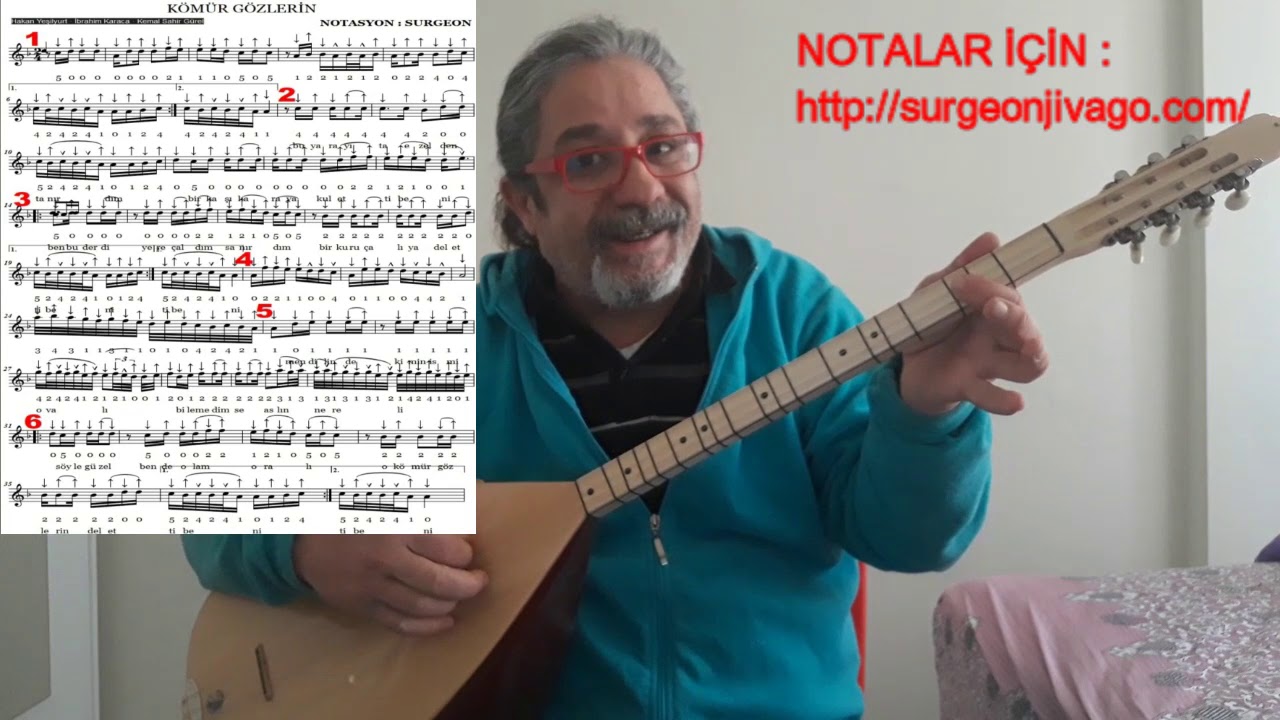 SOLFEJ HAKAN YEŞİLYURT KÖMÜR GÖZLERİN KISA SAP BAĞLAMA EKLEYEN SURGEON