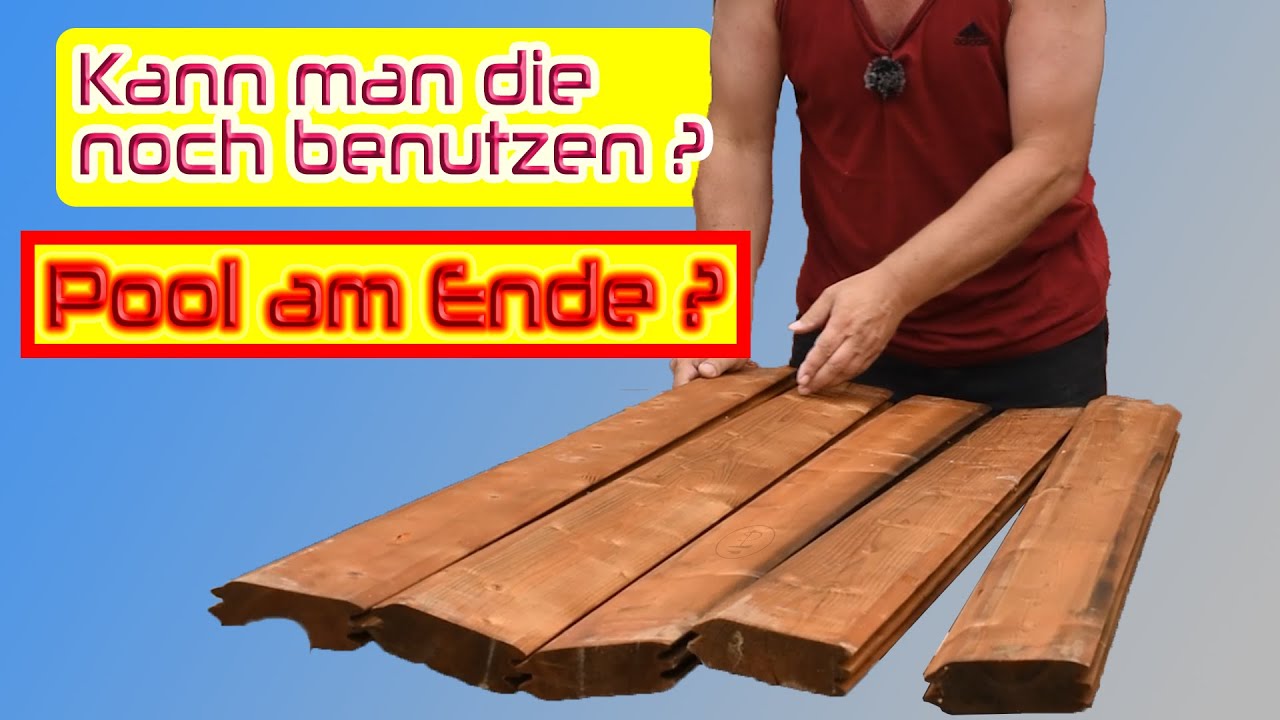 Holz Pool Teil 3 - windschiefe (verdrehte) Bretter, ist das Poolprojekt gestorben?