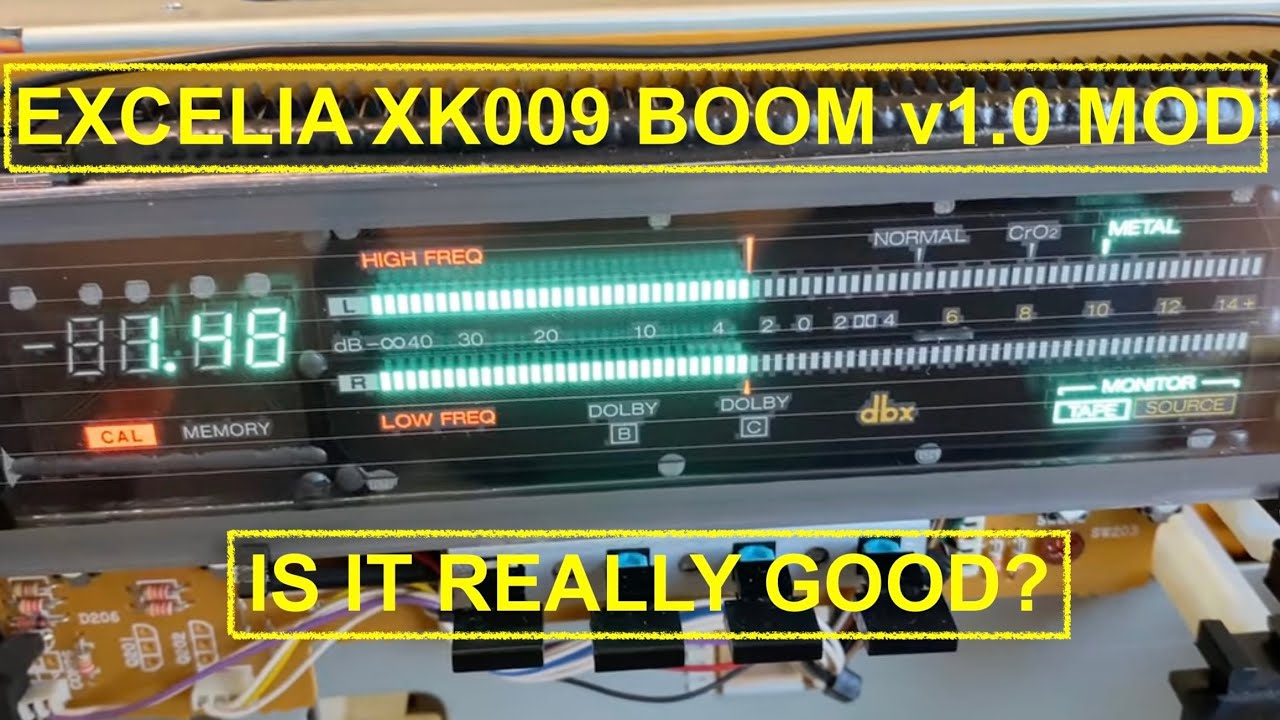 BOOM v 1.0 mod for AIWA EXCELIA XK-009 tapedeck 