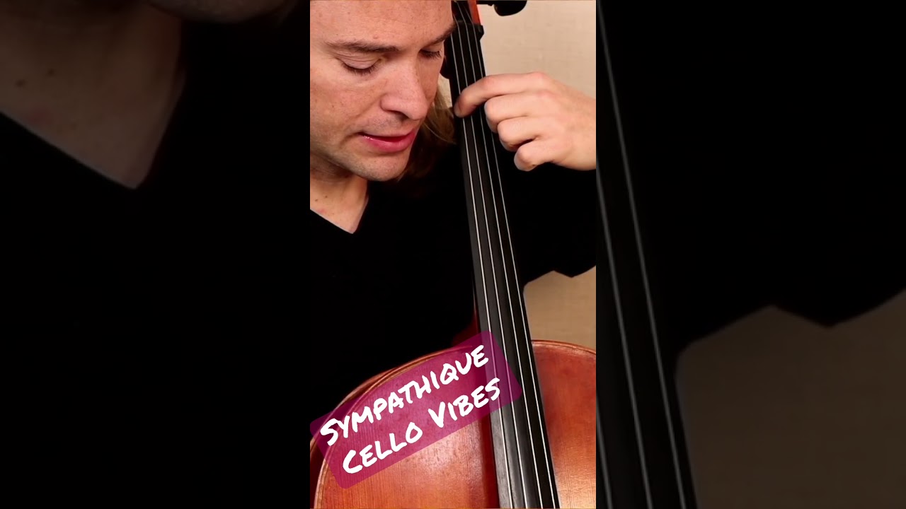 Sympathetic resonance vibes on cello
