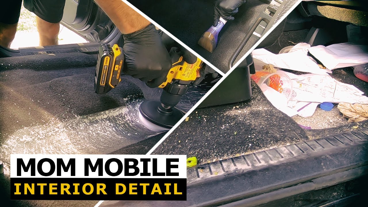 DISASTER Mom Mobile Detailing! Complete Interior Car Detailing and Deep Cleaning Transformation